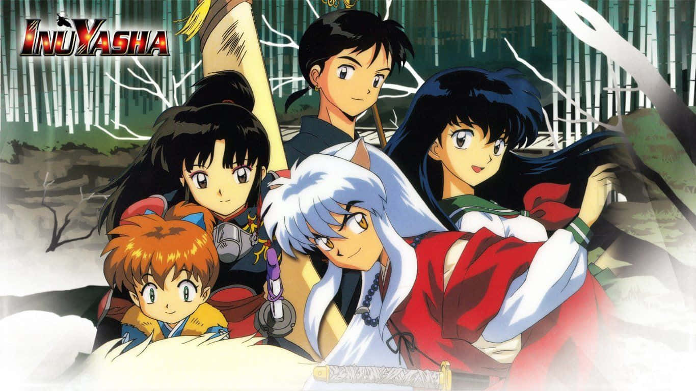 Inuyasha, 4K, snowy bamboo forest, HD Desktop Wallpaper