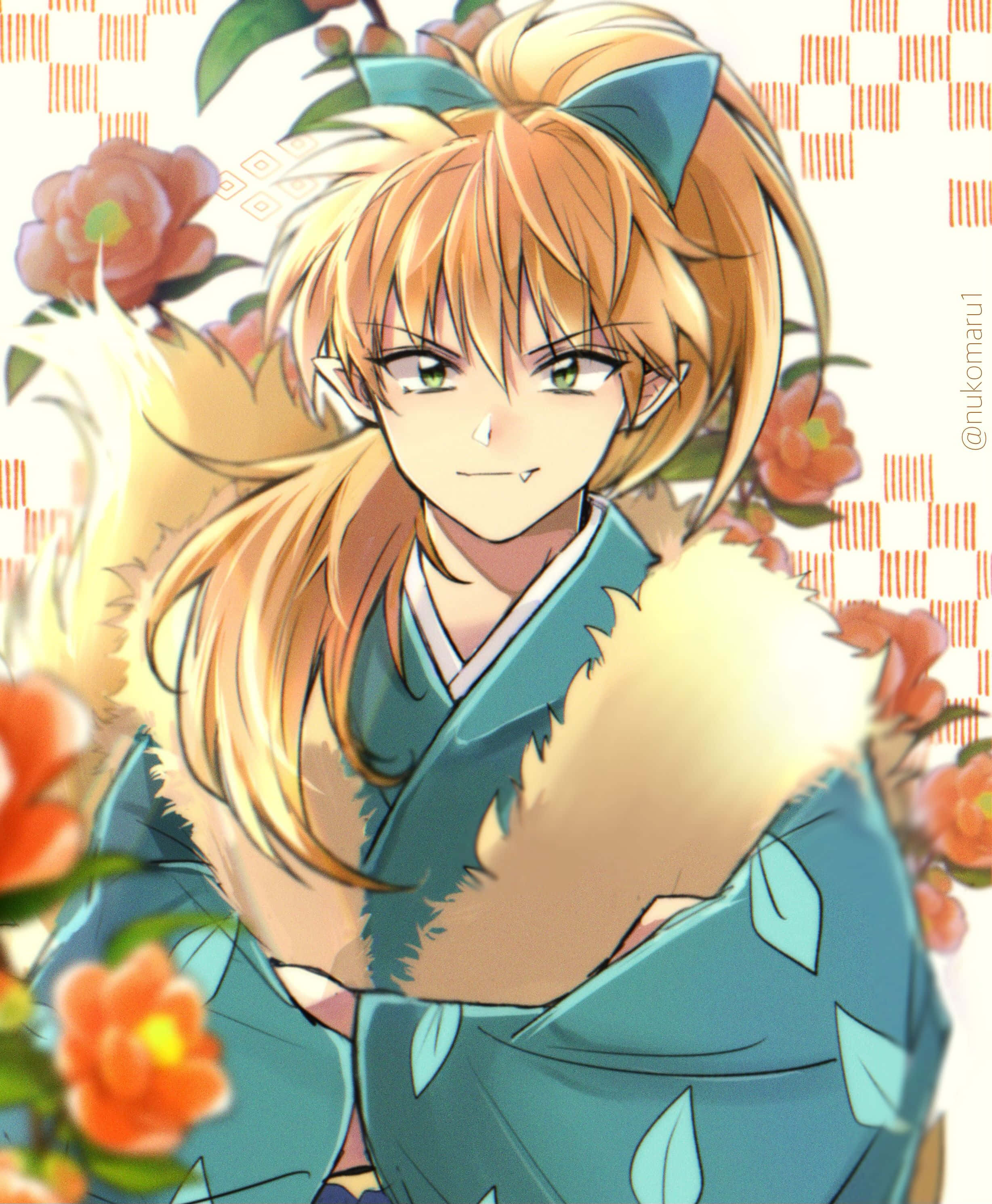 Inuyasha, Shippo, anime girl, 2K Phone Wallpaper