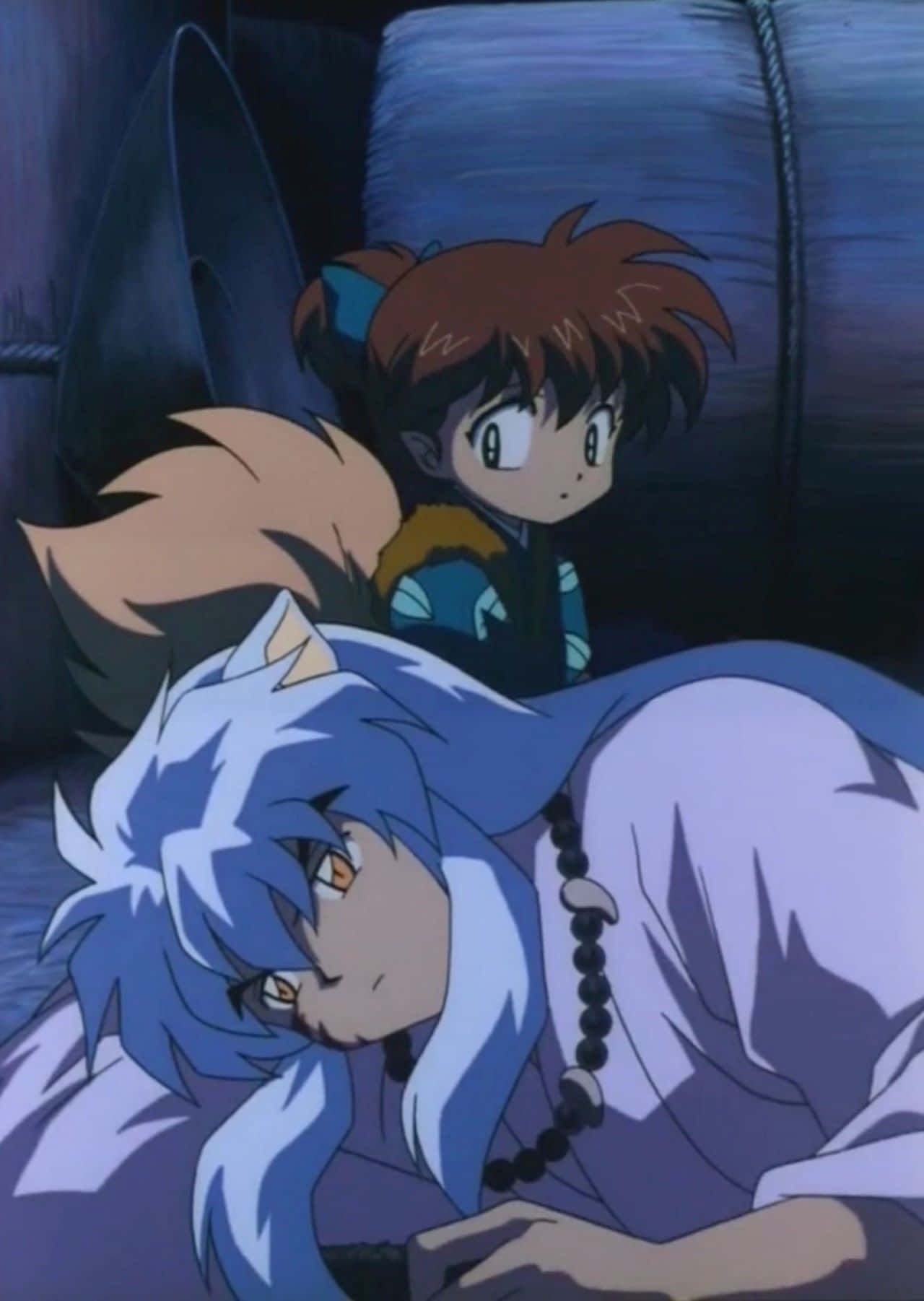 Inuyasha, Shippo, blue hair, HD Phone Wallpaper