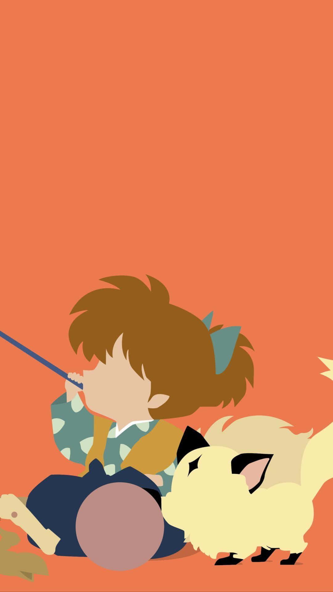 Inuyasha, Shippo, patterned kimono, Full HD Phone Wallpaper