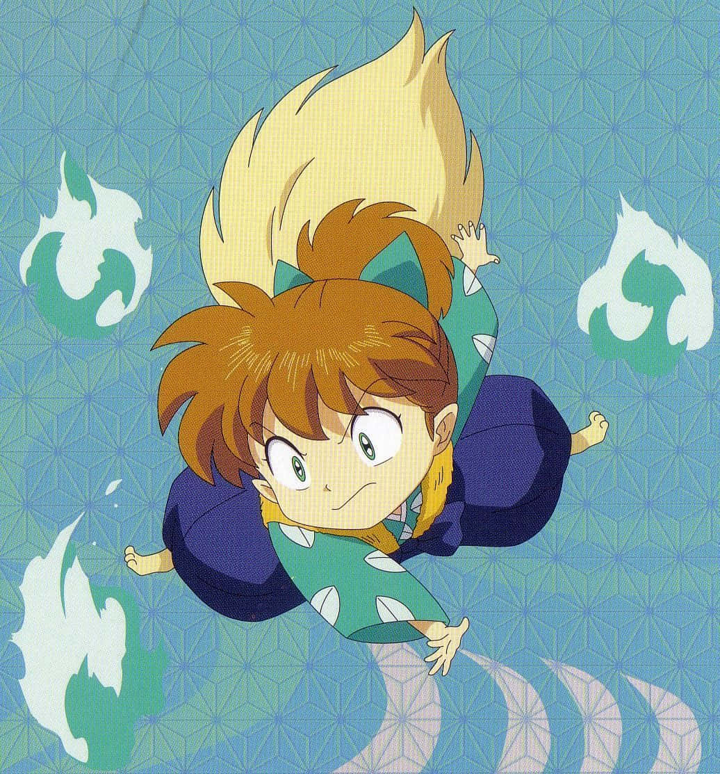 Inuyasha, Shippo, chibi anime character, SD Phone Wallpaper