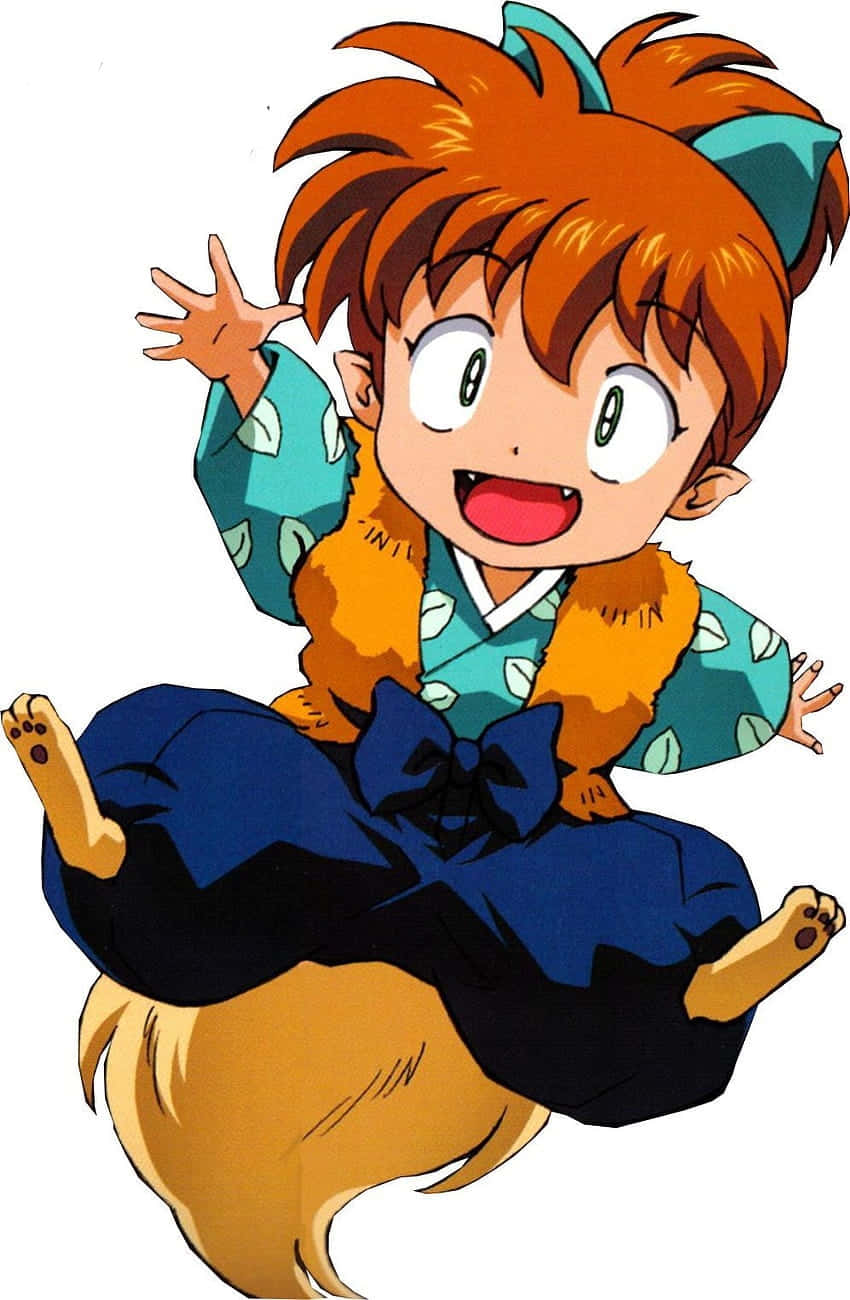 Inuyasha, Shippo, fox tail, HD Phone Wallpaper