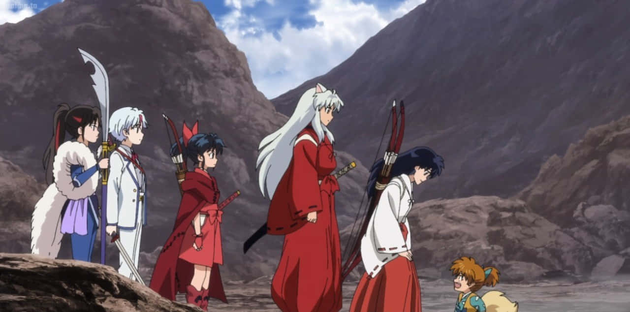 Inuyasha, Shippo, forest scene, HD Desktop Wallpaper