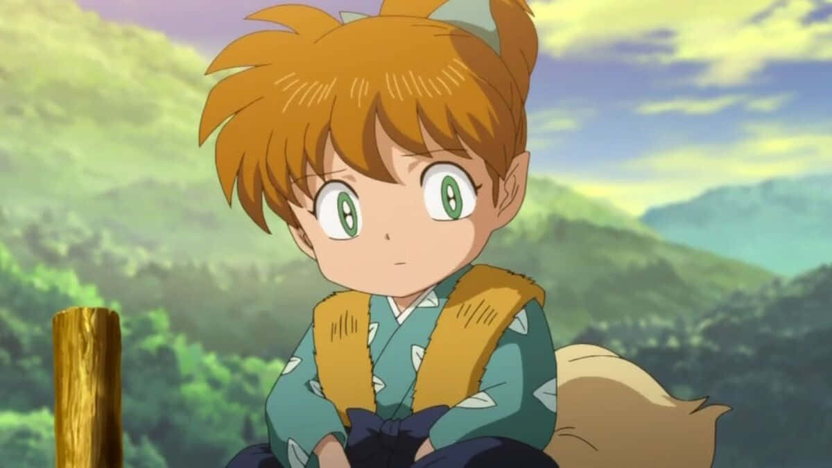Inuyasha, Shippo, orange hair, SD Desktop Wallpaper