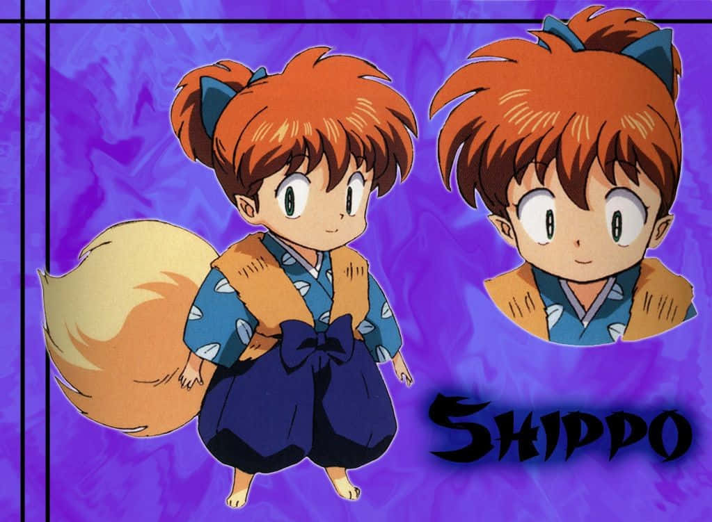 Inuyasha, Shippo, chibi anime character, SD Desktop Wallpaper