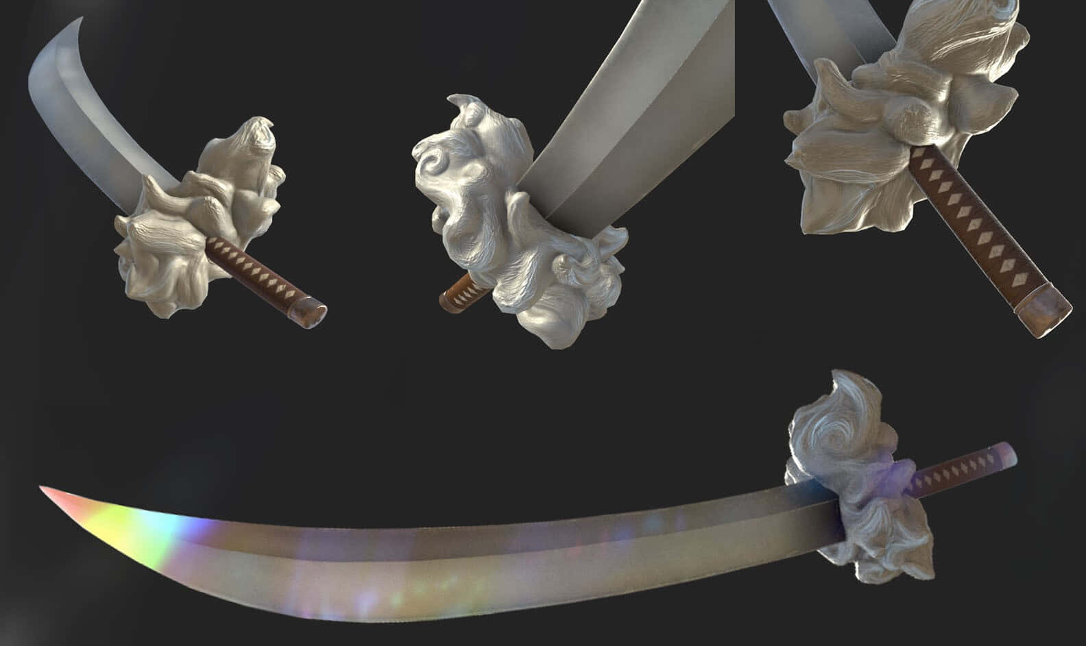 Tessaiga, InuYasha, curved sword, HD Desktop Wallpaper