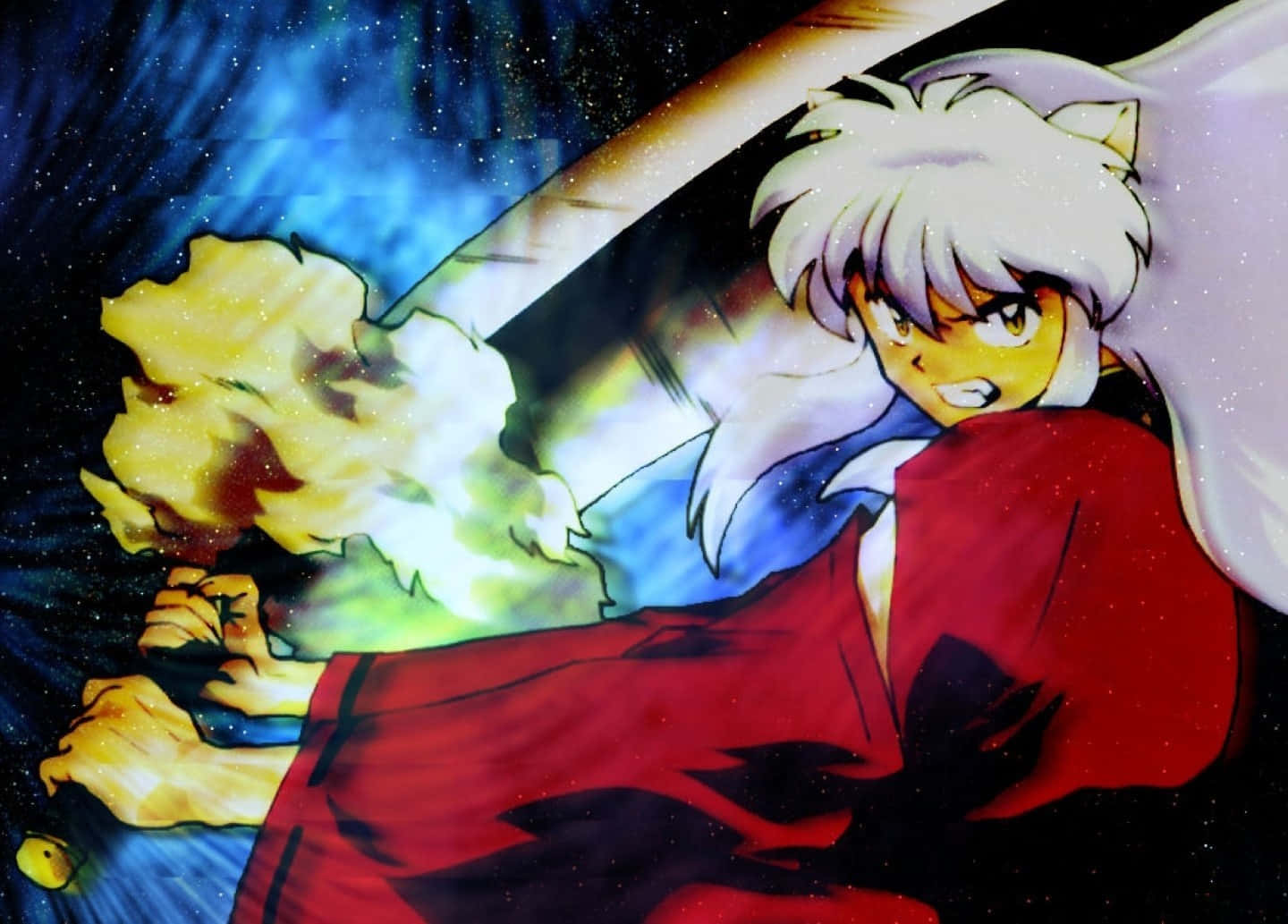 Tessaiga, Inuyasha, red kimono, HD Desktop Wallpaper