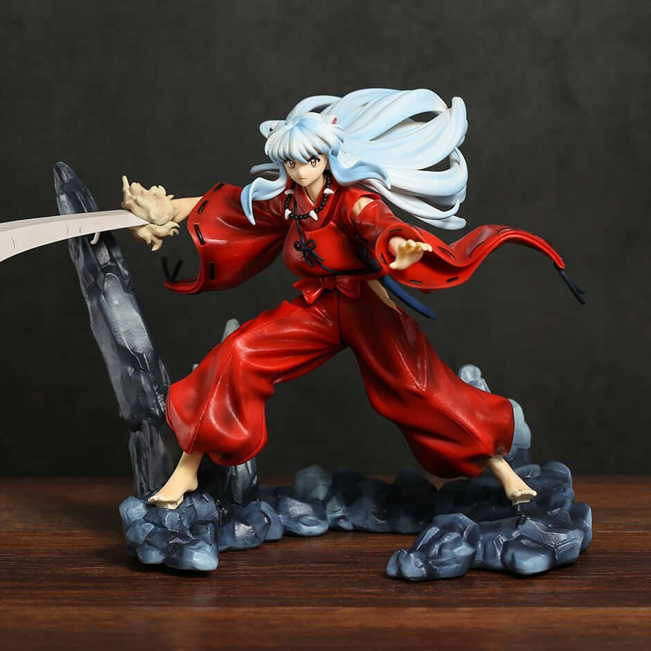 Inuyasha, Tessaiga, white hair, SD Desktop Wallpaper
