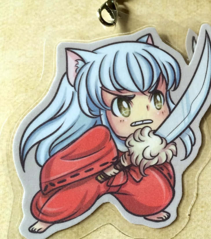 Inuyasha, Tessaiga, silver hair, SD Phone Wallpaper