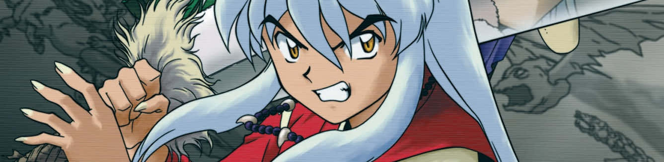 Inuyasha, Tessaiga, silver hair, HD Desktop Wallpaper