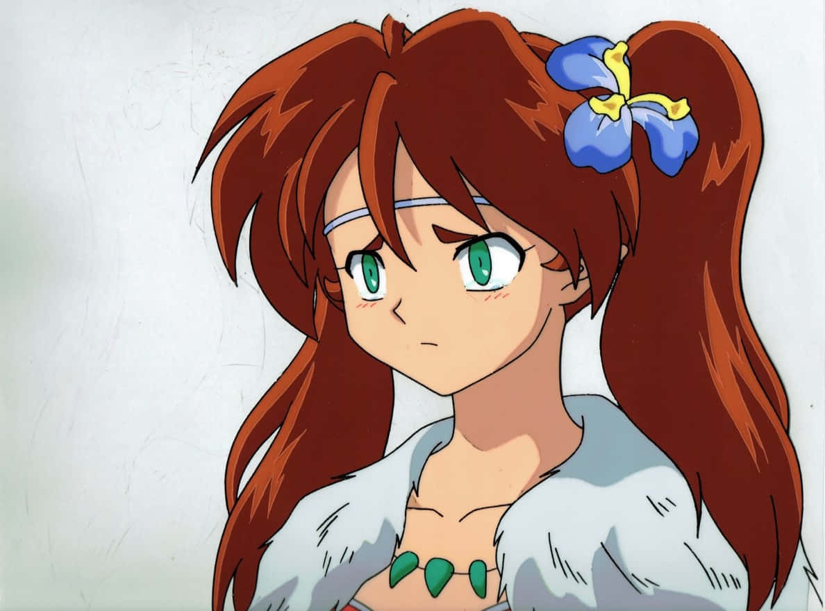 Inuyasha, Ayame, fiery red pigtails, SD Desktop Wallpaper