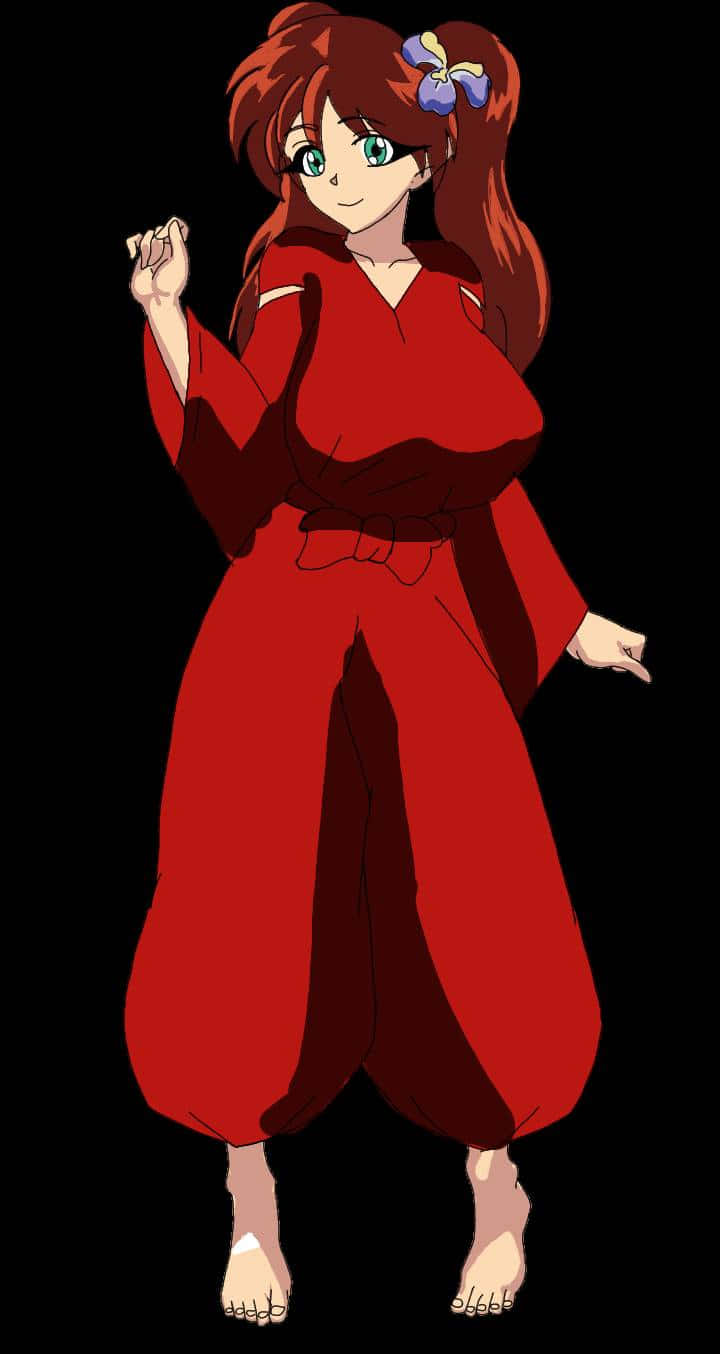 Inuyasha, Ayame, red hair, HD Phone Wallpaper