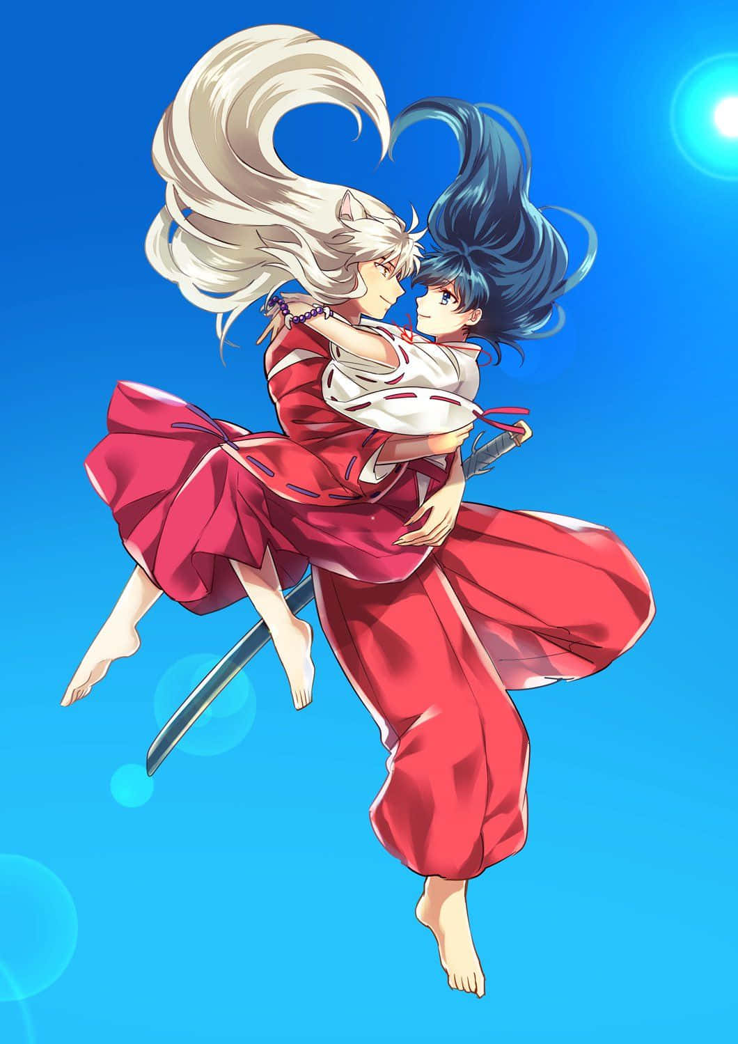 Inuyasha iPhone, Inuyasha, red traditional outfits, HD Phone Wallpaper