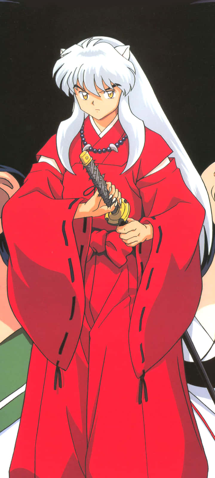 Inuyasha, iPhone, red kimono, HD Phone Wallpaper