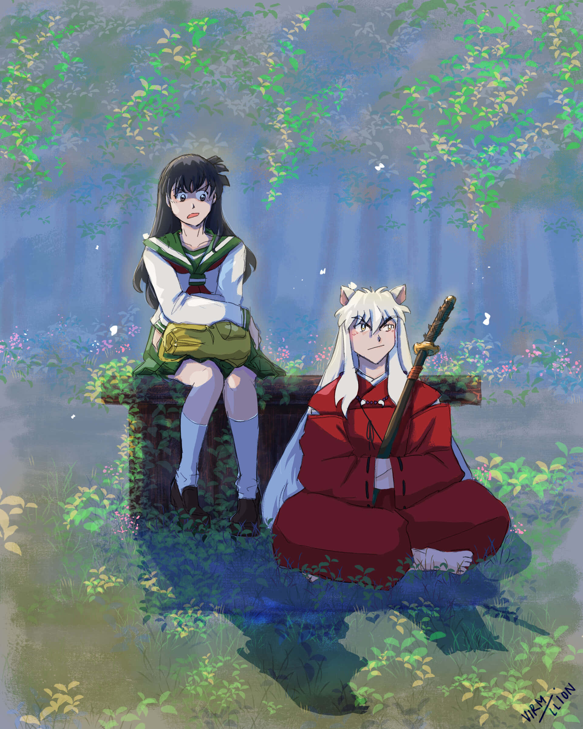 Inuyasha, iPhone, anime characters, Full HD Phone Wallpaper