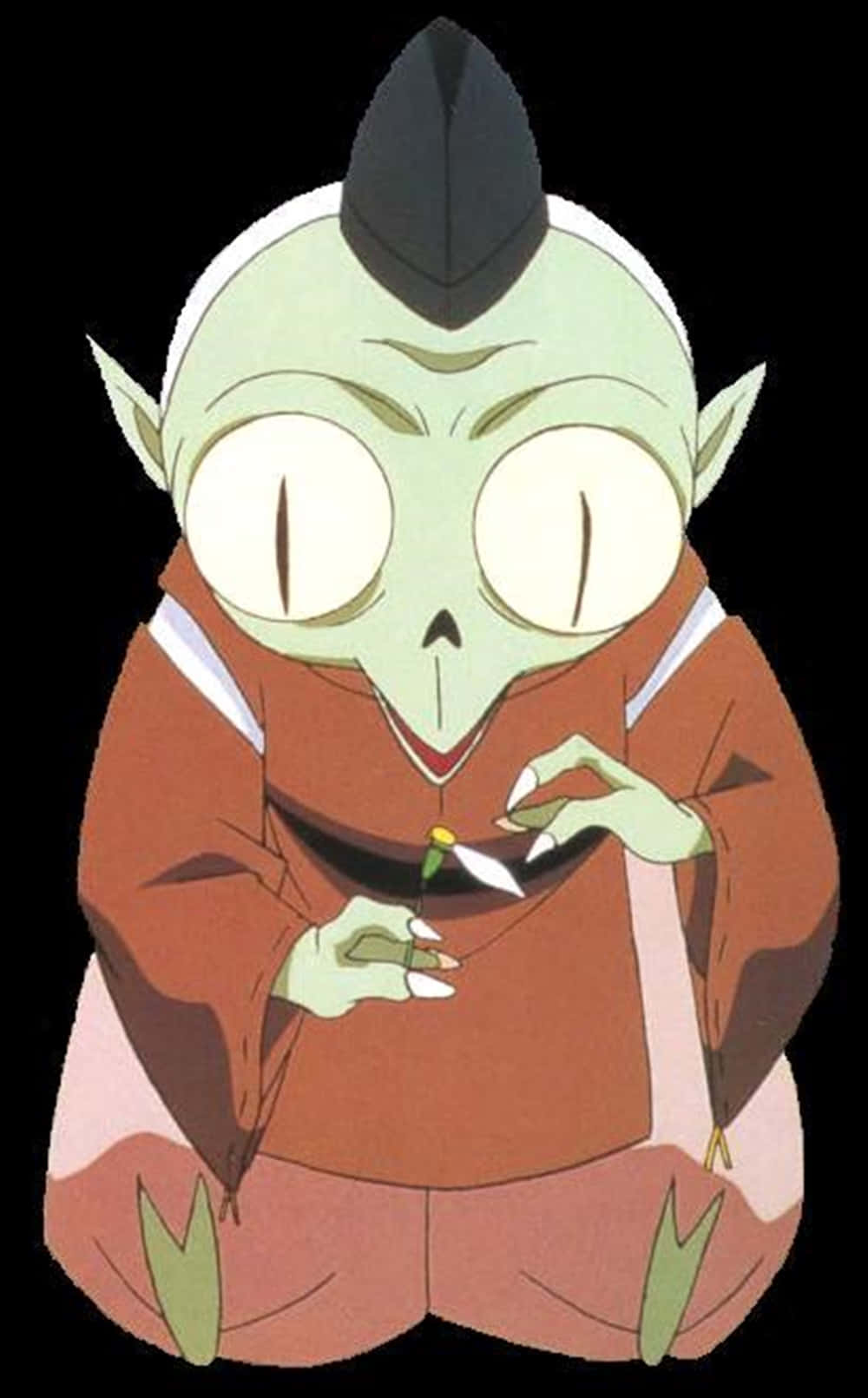 Inuyasha Jaken, green-skinned anime character, large eyes, HD Phone Wallpaper