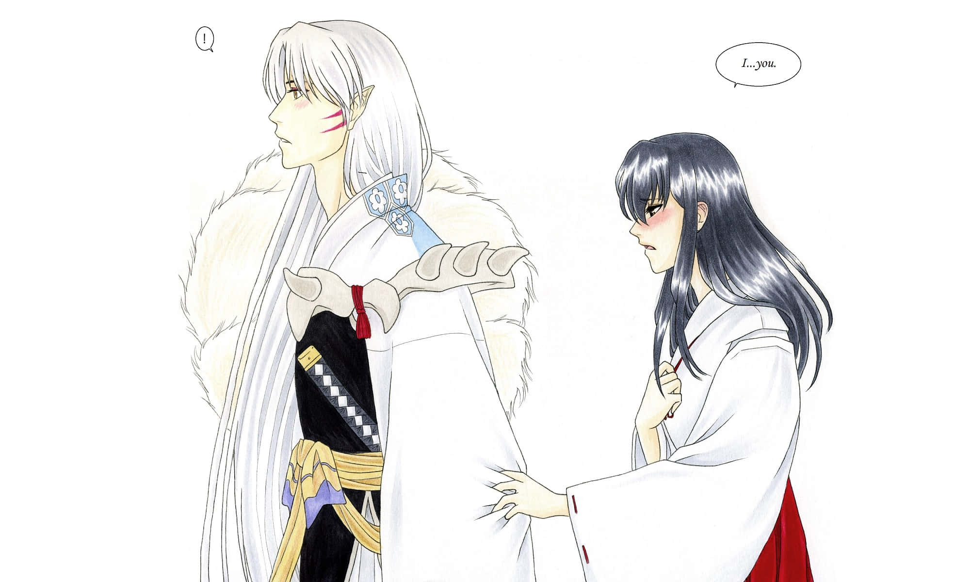 Inuyasha, Kagura, traditional robes, Full HD Desktop Wallpaper