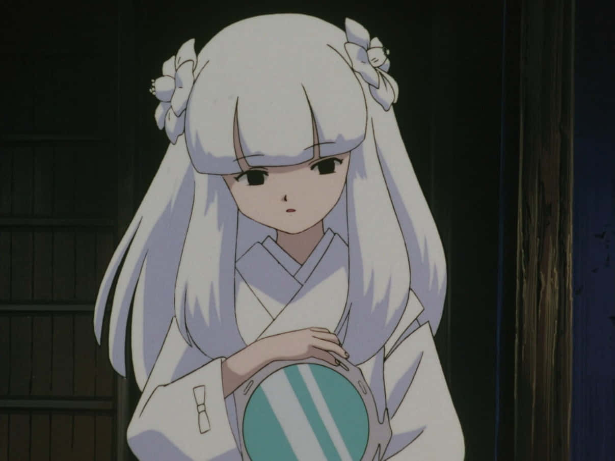 Inuyasha Kanna, Kanna, long white hair, SD Desktop Wallpaper