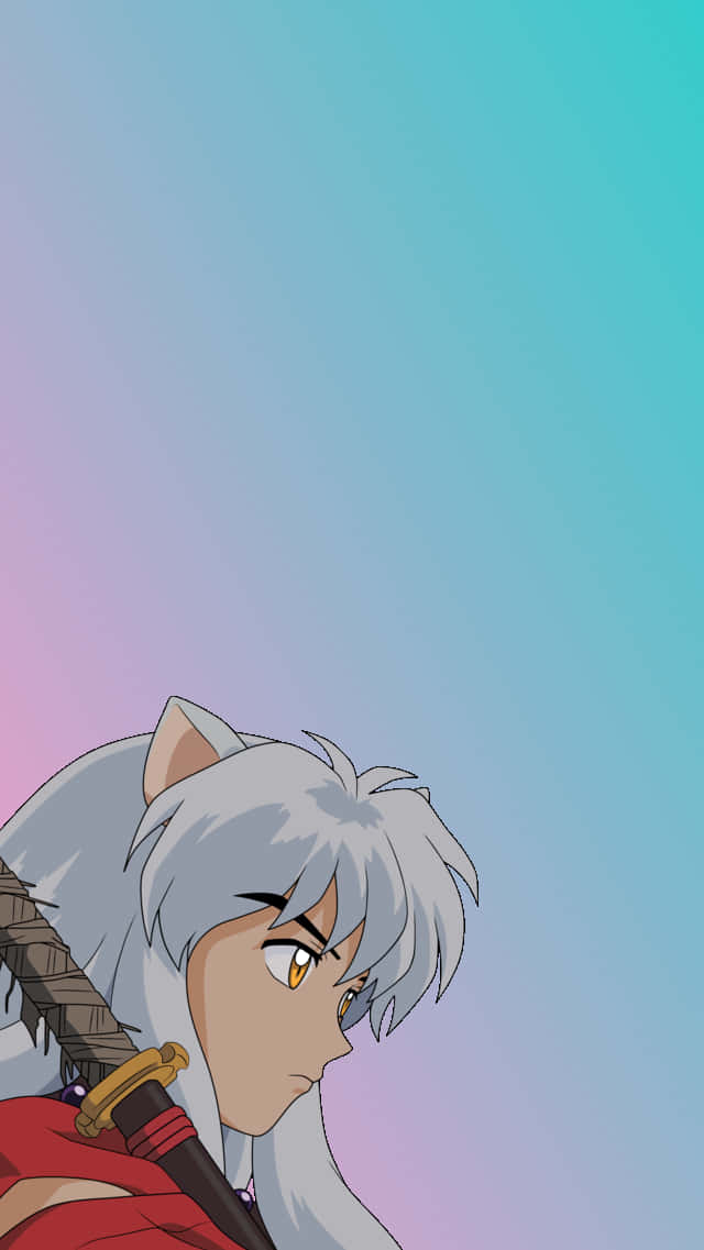 Inuyasha, silver hair, cat ears, SD Phone Wallpaper