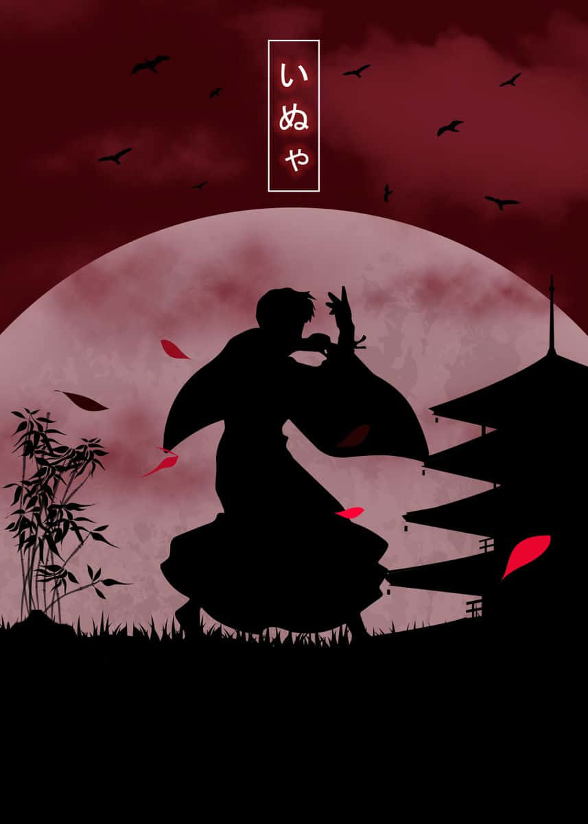 Inuyasha, iPhone, silhouette, SD Phone Wallpaper