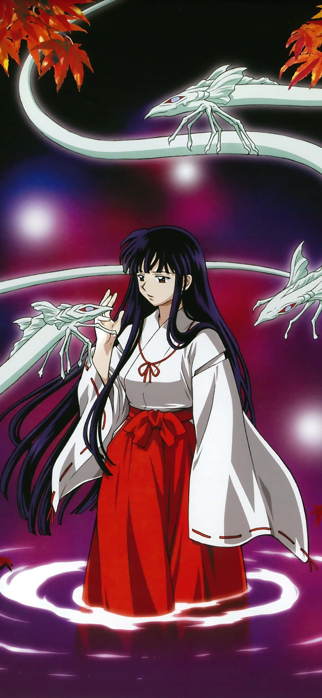 Inuyasha, Rin, red and white kimono, Full HD Phone Wallpaper