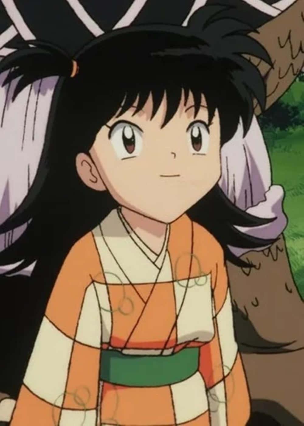 Inuyasha, Rin, black pigtails, HD Phone Wallpaper
