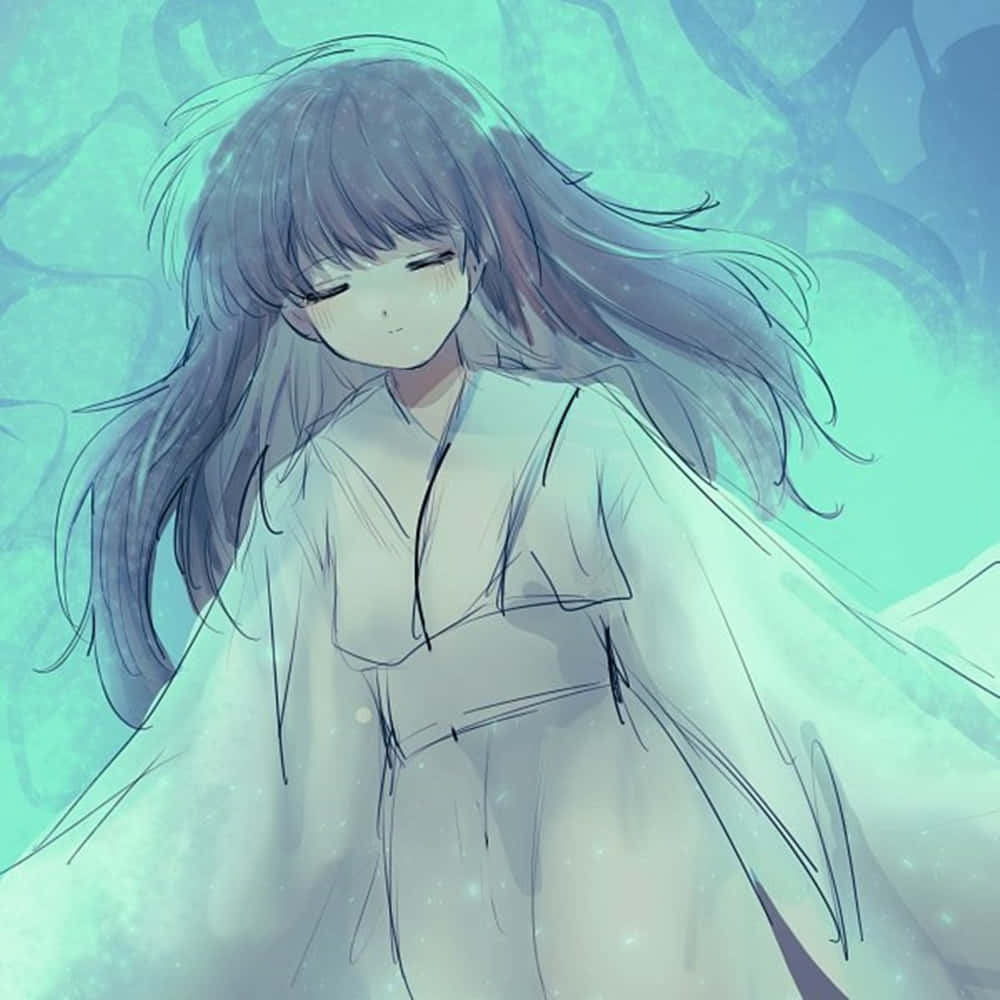 Inuyasha, Rin, serene forest, SD Desktop Wallpaper