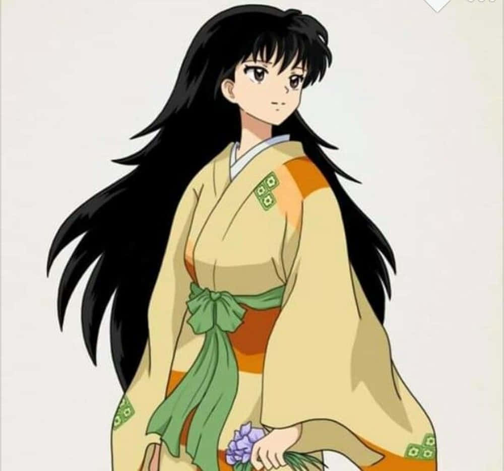 Inuyasha, Rin, long black hair, SD Desktop Wallpaper