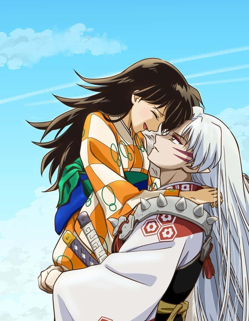 Inuyasha, Rin, bright blue sky, SD Phone Wallpaper