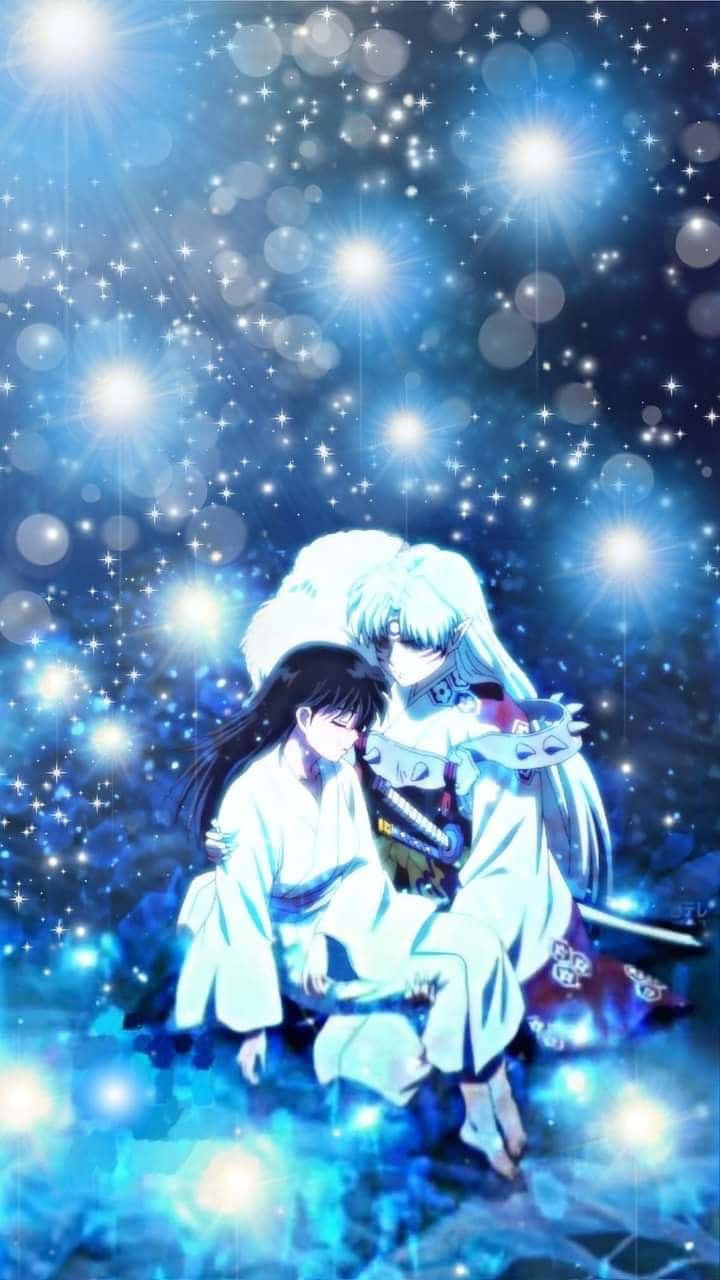 Inuyasha, Rin, starry sky, HD Phone Wallpaper