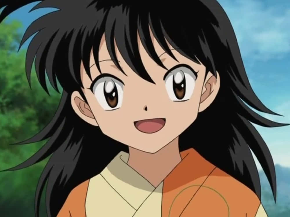 Inuyasha Rin, Rin, long black hair, SD Desktop Wallpaper