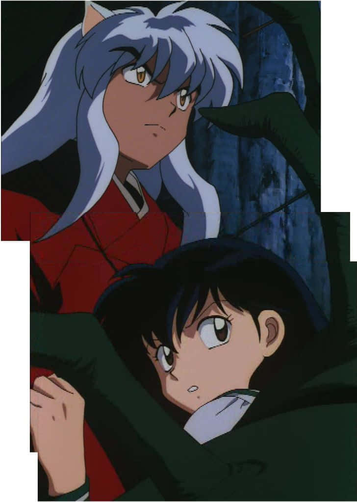 Inuyasha, Rin, silver hair, SD Phone Wallpaper