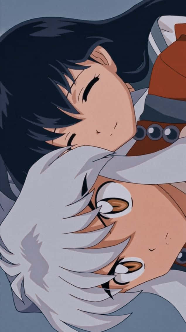 Inuyasha, Rin, silver-haired boy, SD Phone Wallpaper