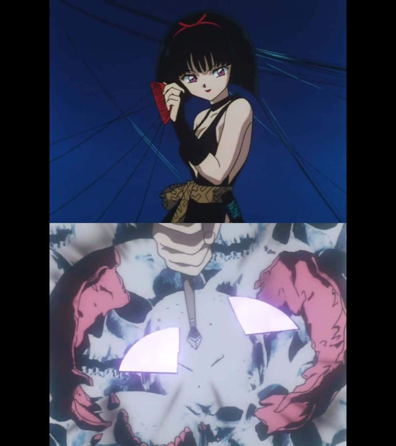 Inuyasha, Yura, red comb, HD Phone Wallpaper