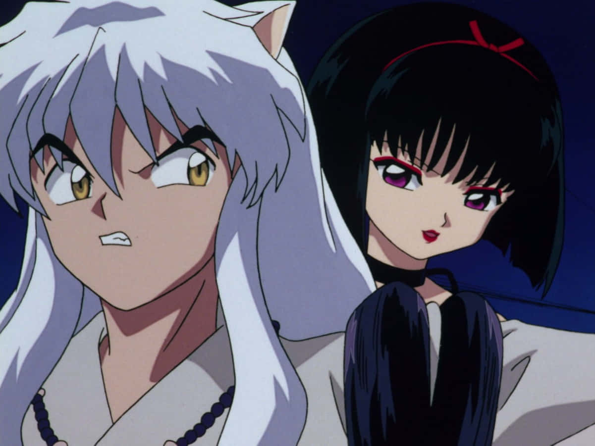 Inuyasha, Yura, white hair, SD Desktop Wallpaper