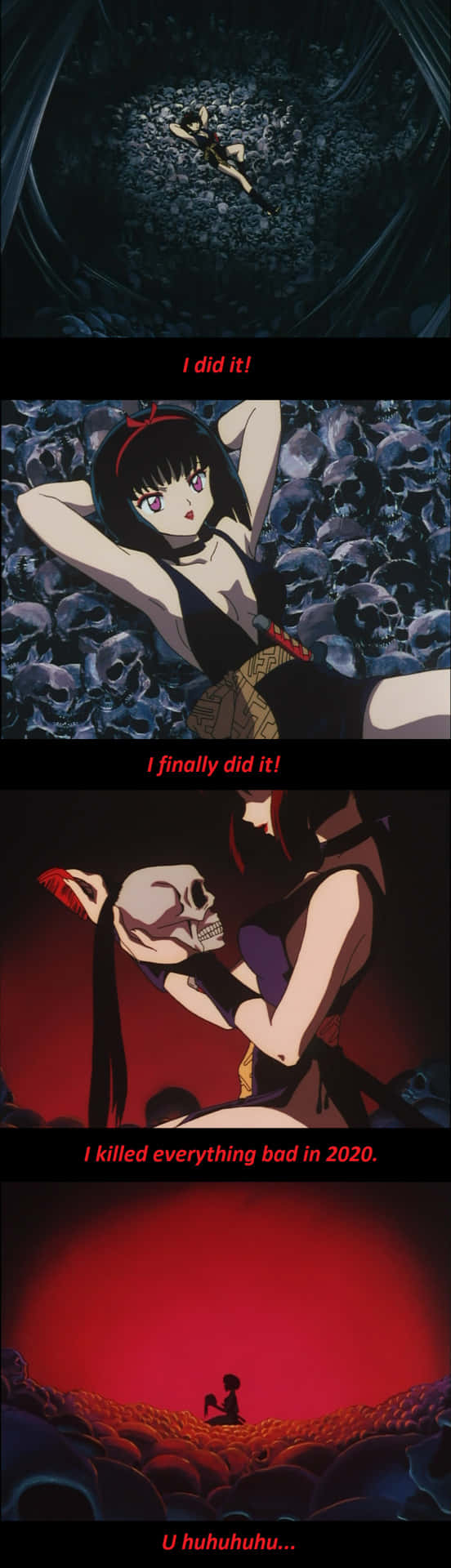 Inuyasha Yura, spider demon, skulls, Full HD Phone Wallpaper