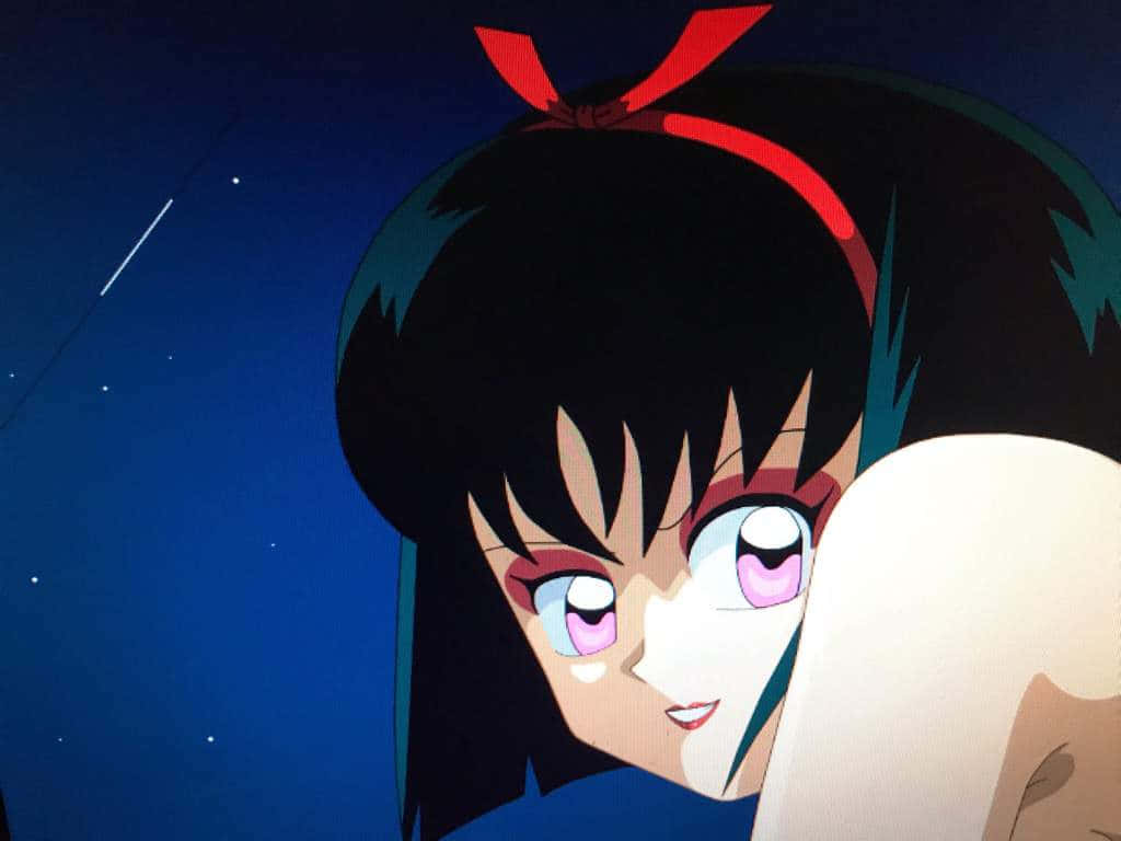Inuyasha Yura, black hair, red ribbon, SD Desktop Wallpaper
