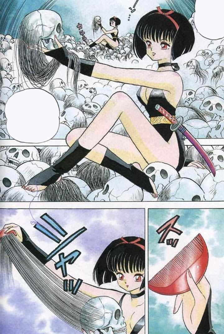 Inuyasha, Yura, black-haired girl, SD Phone Wallpaper