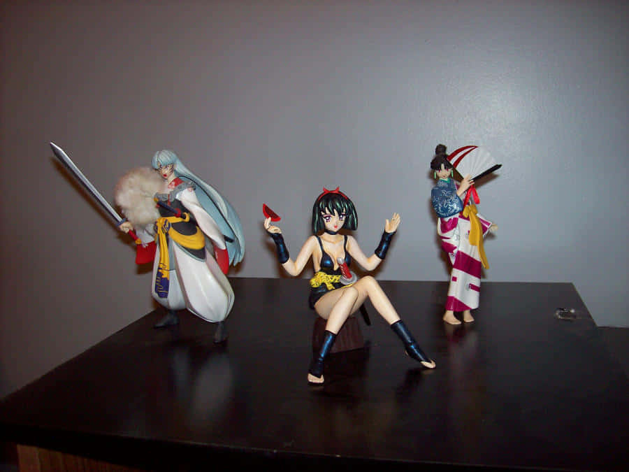 Inuyasha, Yura, anime figurines, SD Desktop Wallpaper