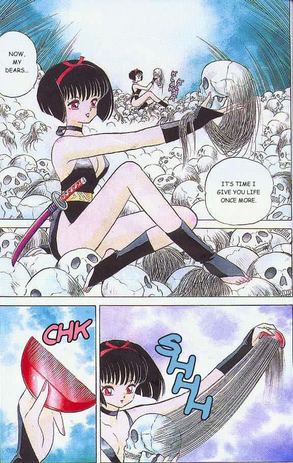 Inuyasha, Yura, red eyes, SD Phone Wallpaper