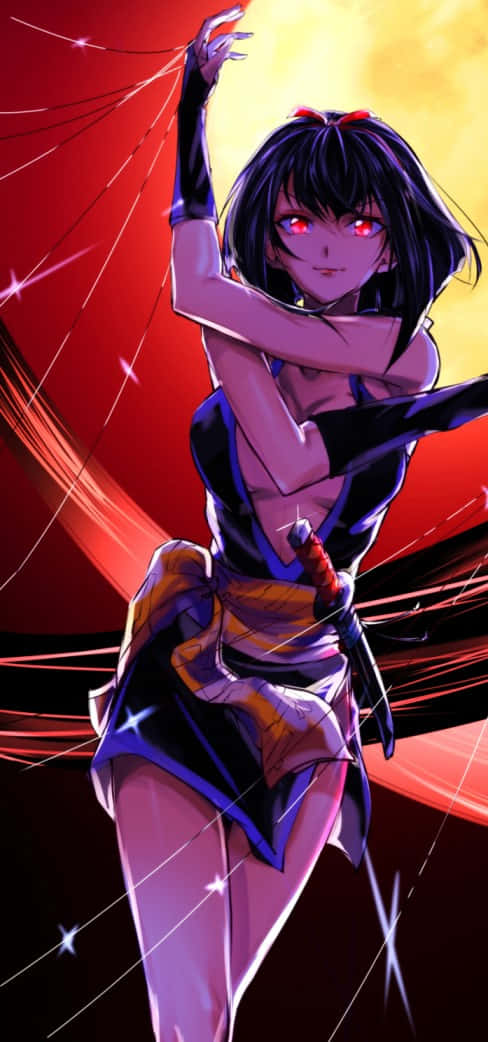 Inuyasha, Yura, glowing red eyes, SD Phone Wallpaper