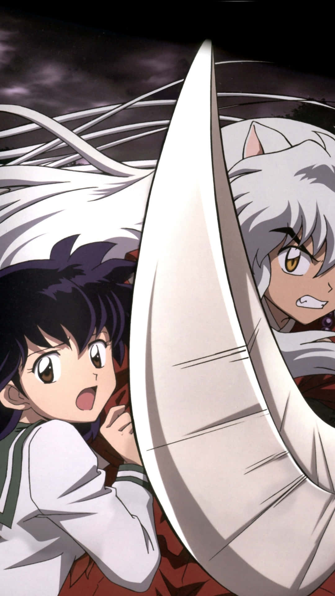 Inuyasha, iPhone, dark hair, Full HD Phone Wallpaper