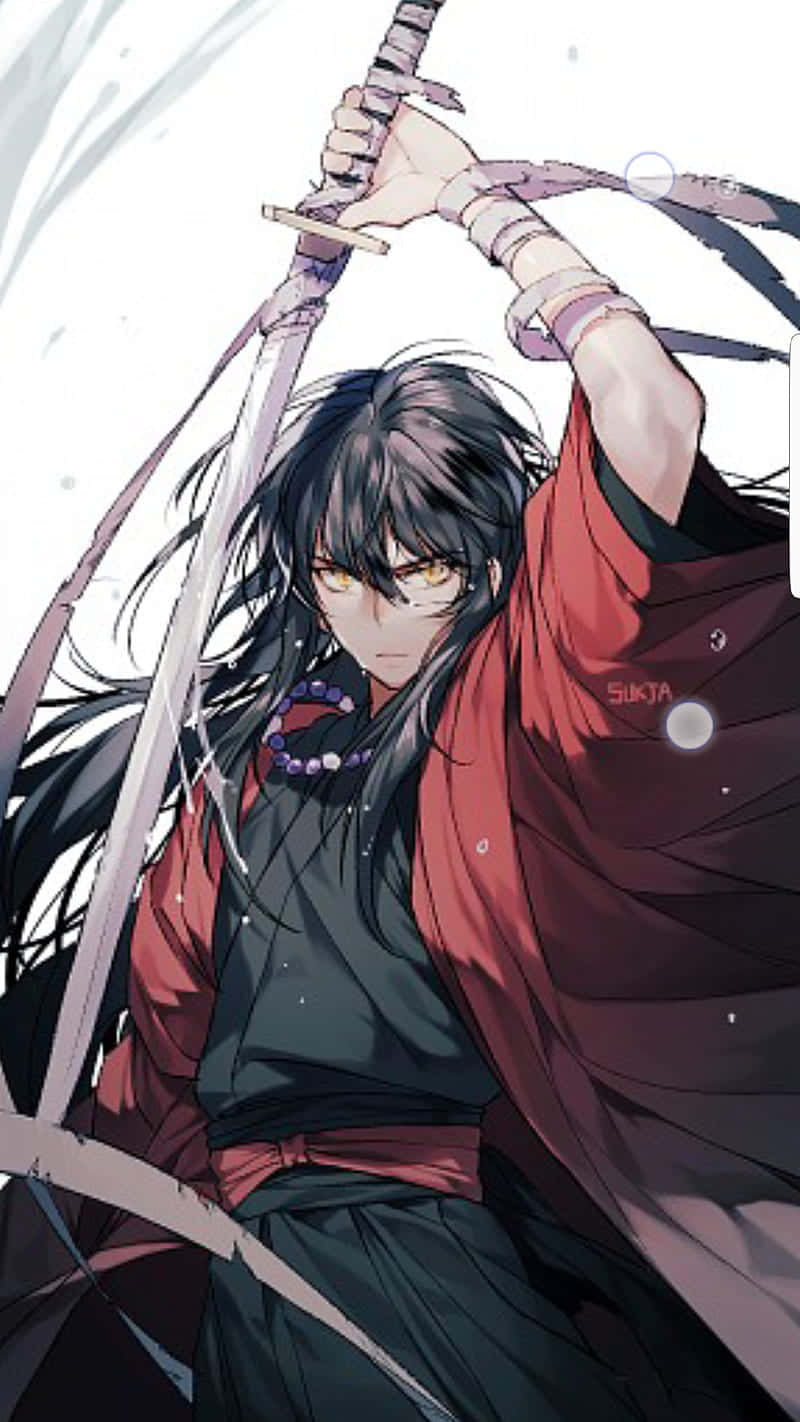 Inuyasha, iPhone, black hair, HD Phone Wallpaper