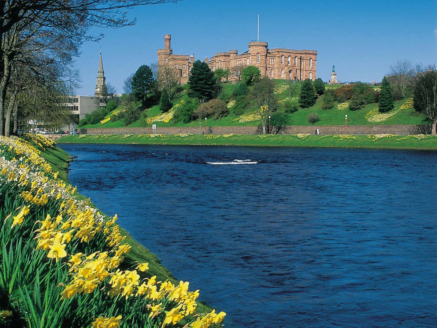 Inverness, United Kingdom, stone castle, HD Desktop Wallpaper