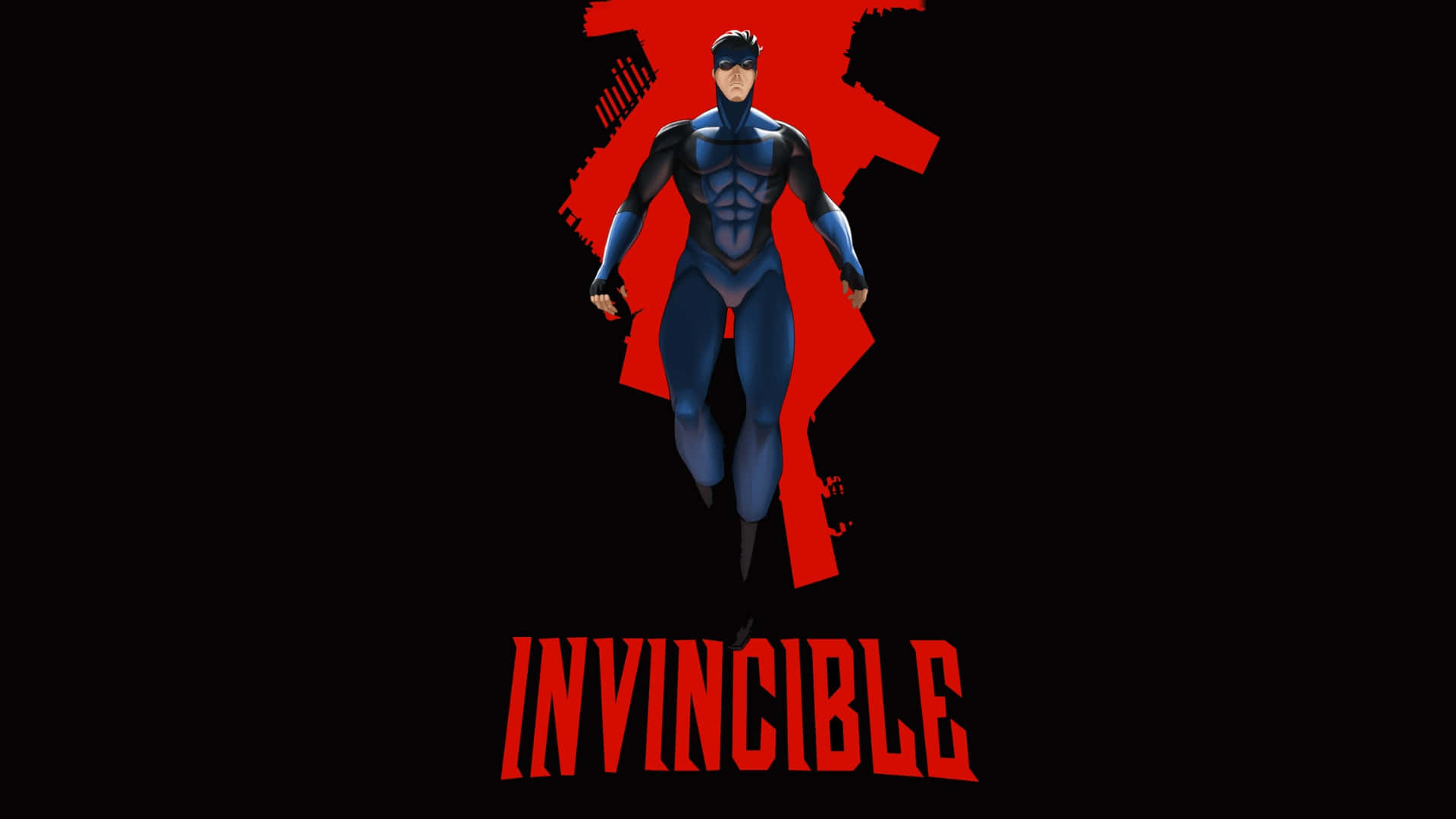 Invincible, blue-suited superhero, mask, Full HD Desktop Wallpaper