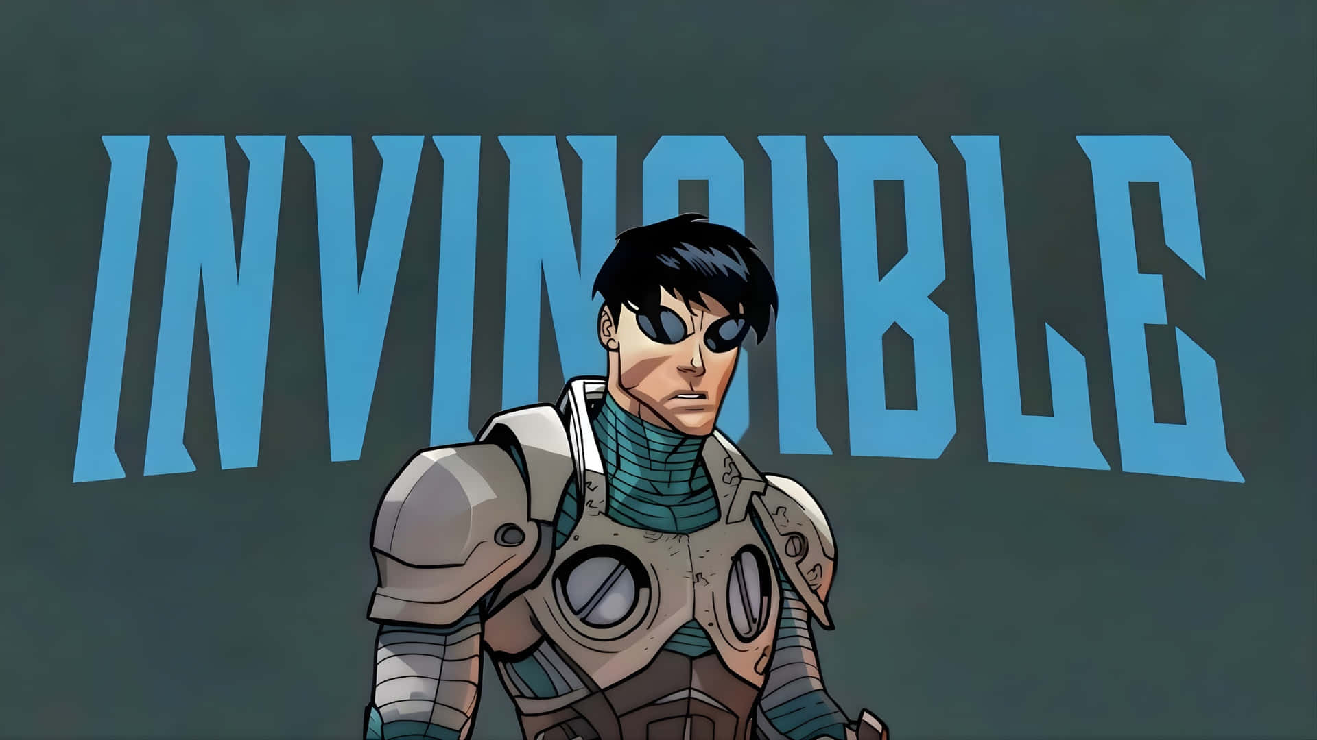 Invincible, cybernetic eye, armored suit, Full HD Desktop Wallpaper