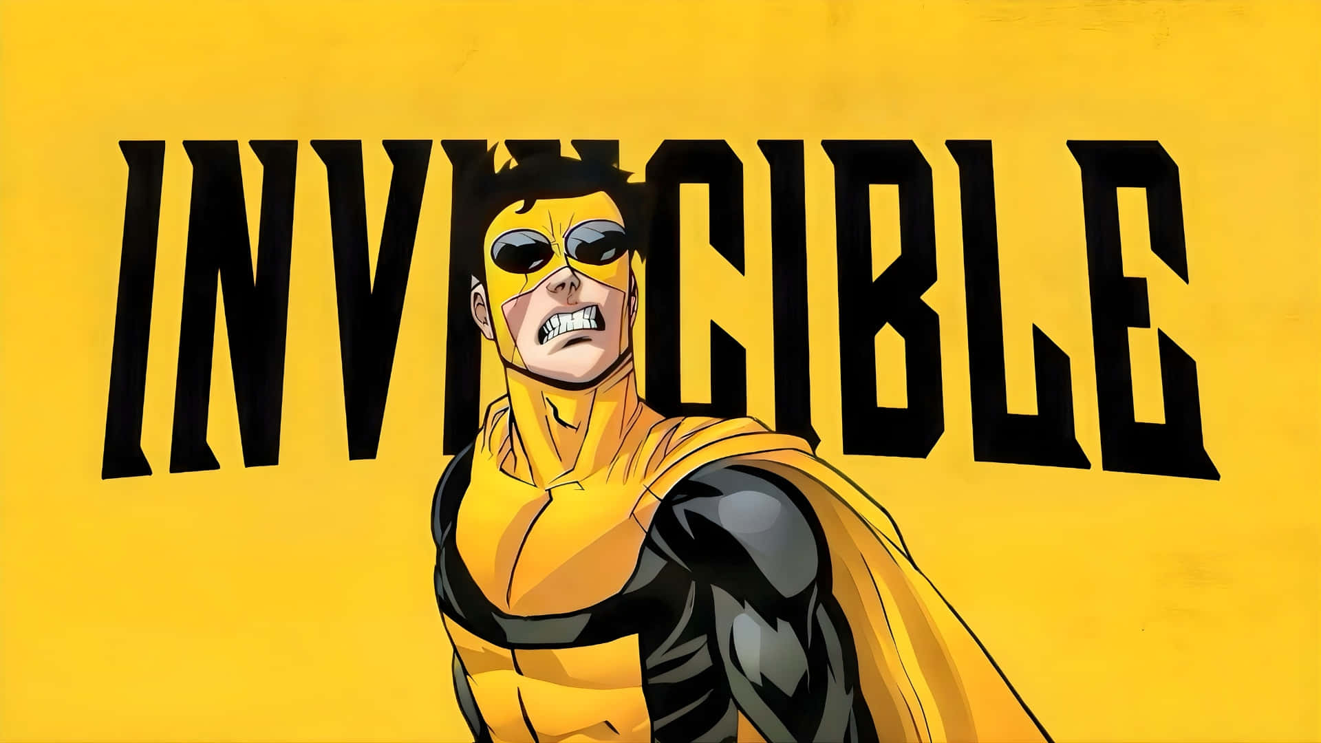 Invincible, yellow and black suit, cape, Full HD Desktop Wallpaper