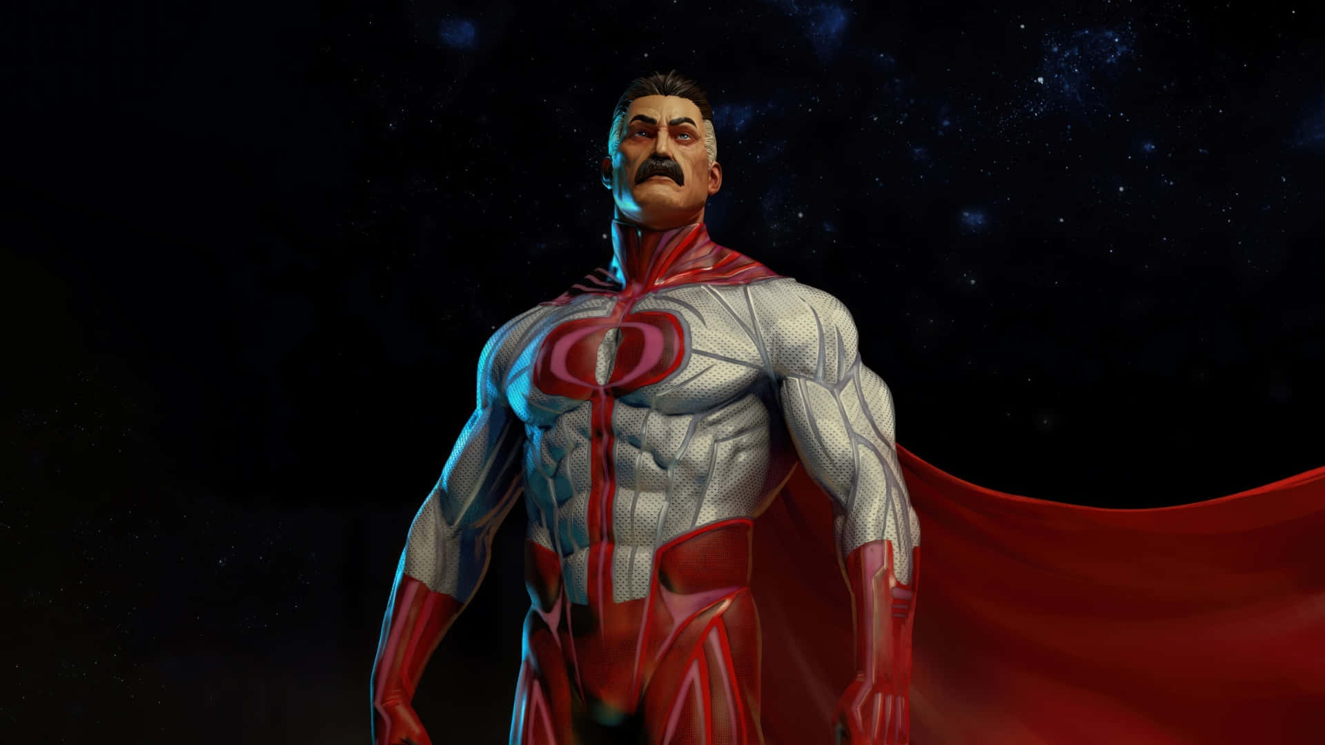 Invincible War, hero pose, red cape, Full HD Desktop Wallpaper