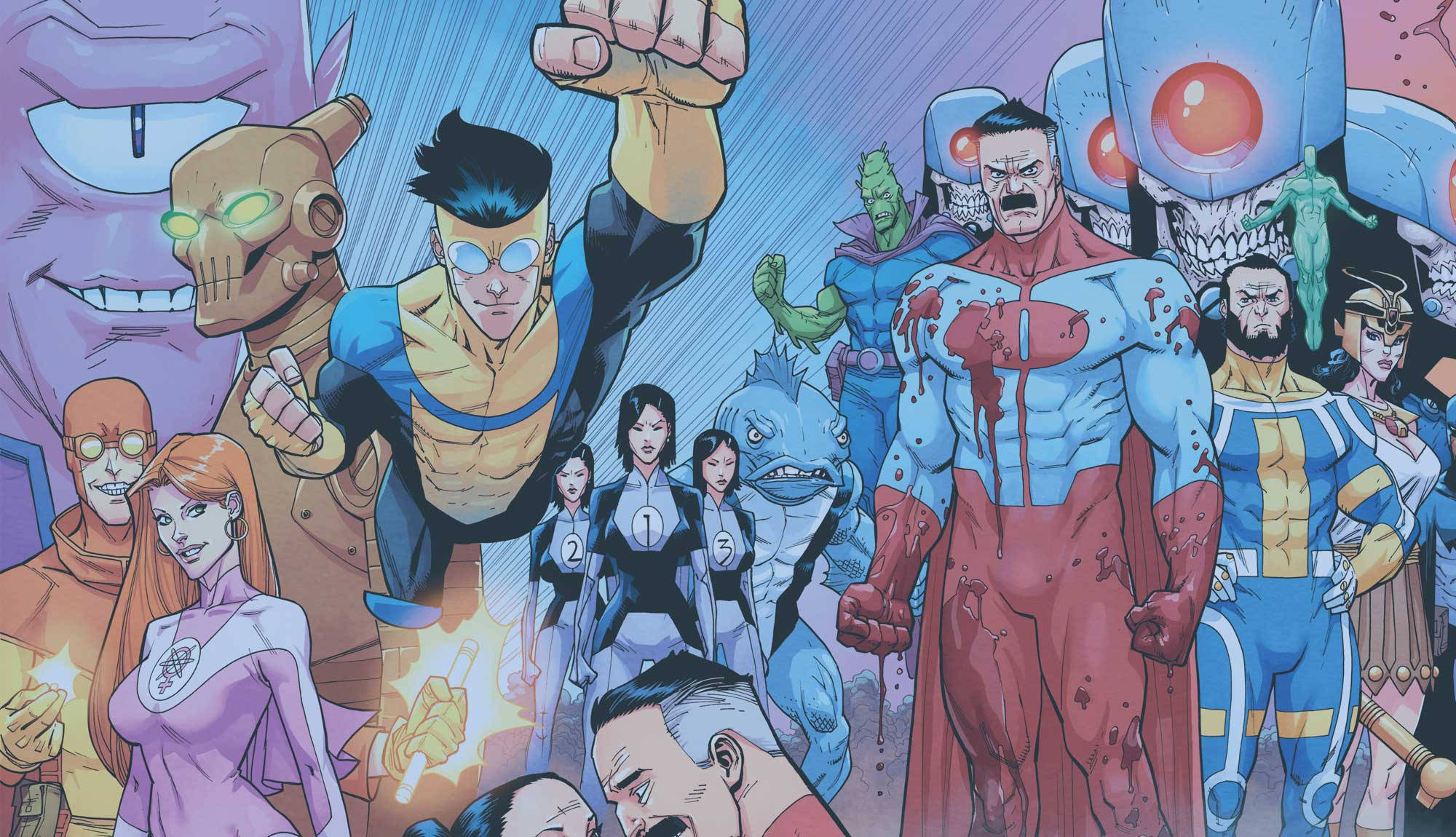 Invincible, superhero, villains, Full HD Desktop Wallpaper