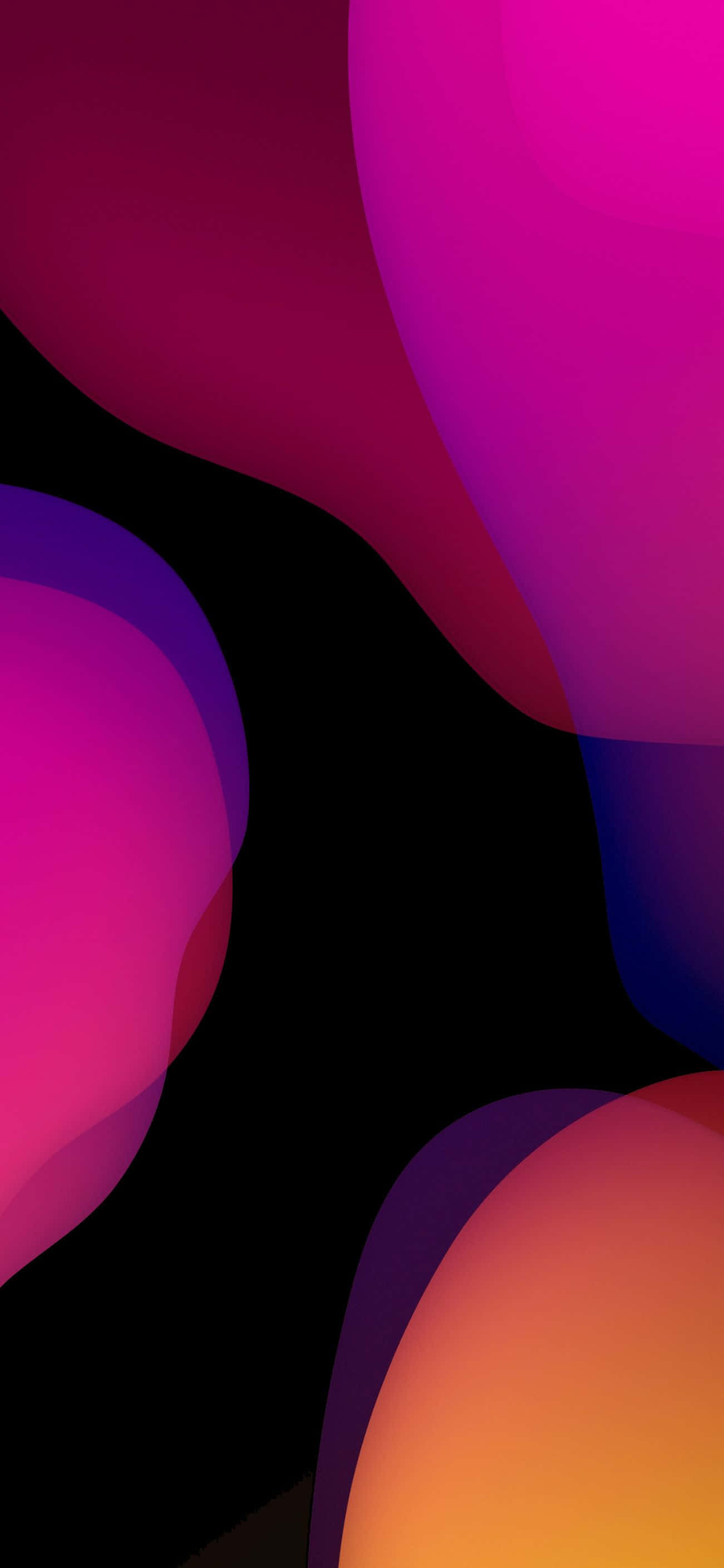 iOS 1, magenta purple, orange, 2K Phone Wallpaper